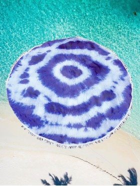 Abstract Round Beach Towel Abstract Round Beach Towel